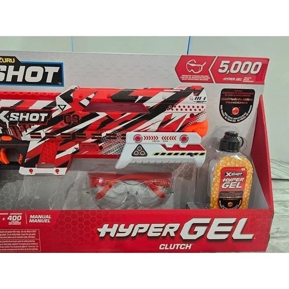 ZURU X SHOT Hyper Gel Clutch Blaster 5,000 Pellets 150 FPS‎ Ages 14+ New